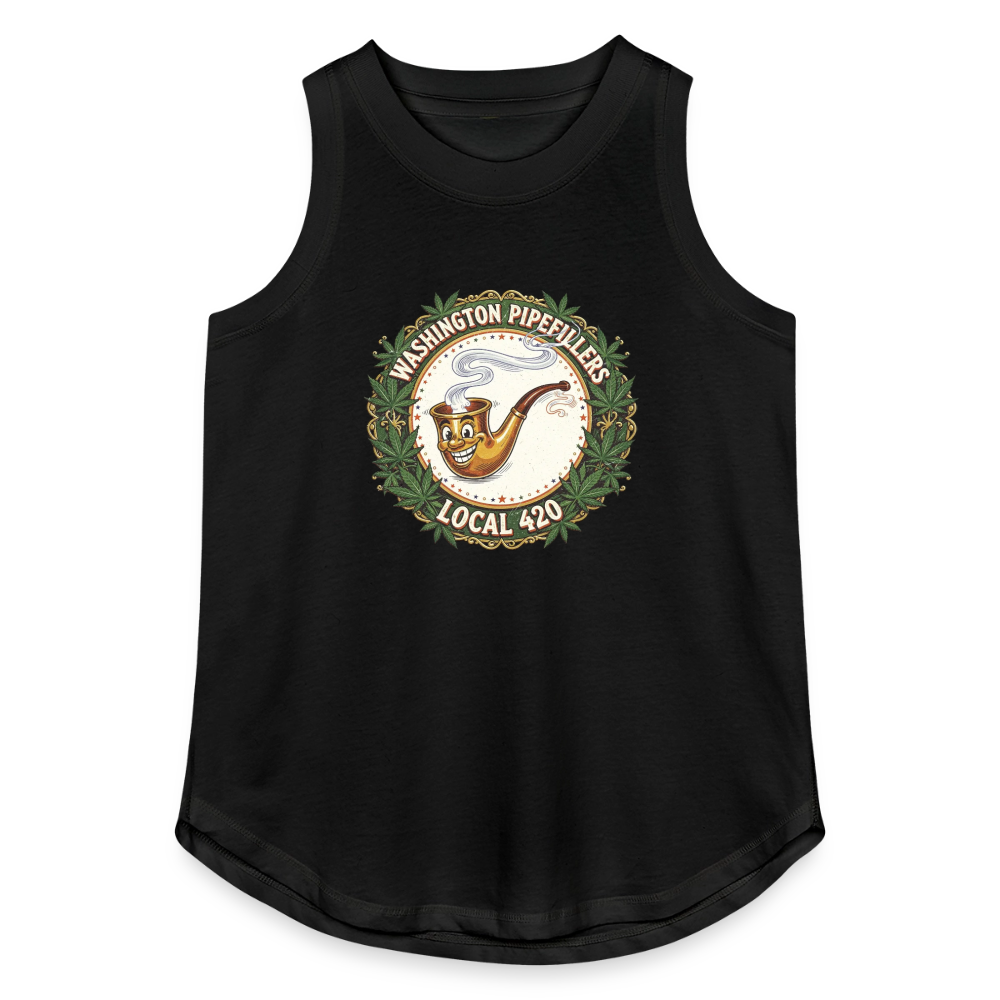 WASHINGTON PIPEFILLERS LOCAL 420 Women's Relaxed Tank Top - black