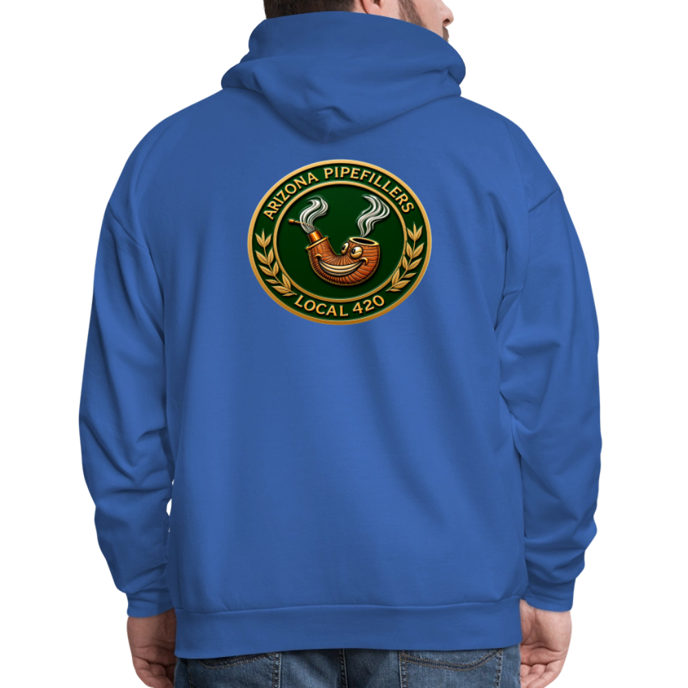 ARIZONIA PIPEFILLERS LOCAL 420 F/B DESIGN Men's Hoodie - royal blue