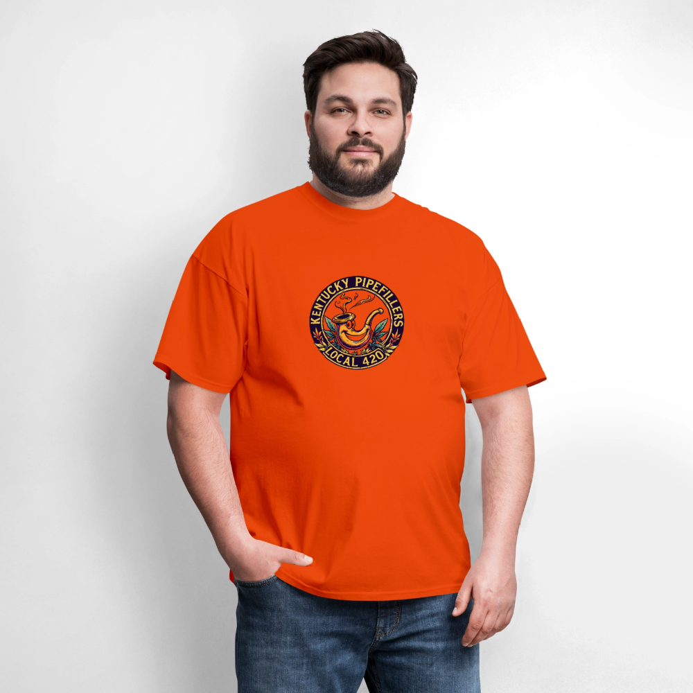 KENTUCKY PIPEFILLERS LOCAL 420 Men's T-Shirt - orange