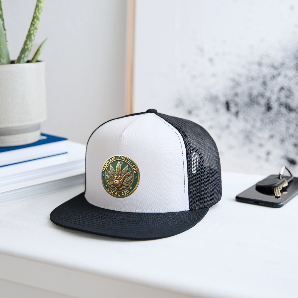 MARYLAND PIPEFILLERS LOCAL 420 Trucker Hat - white/black