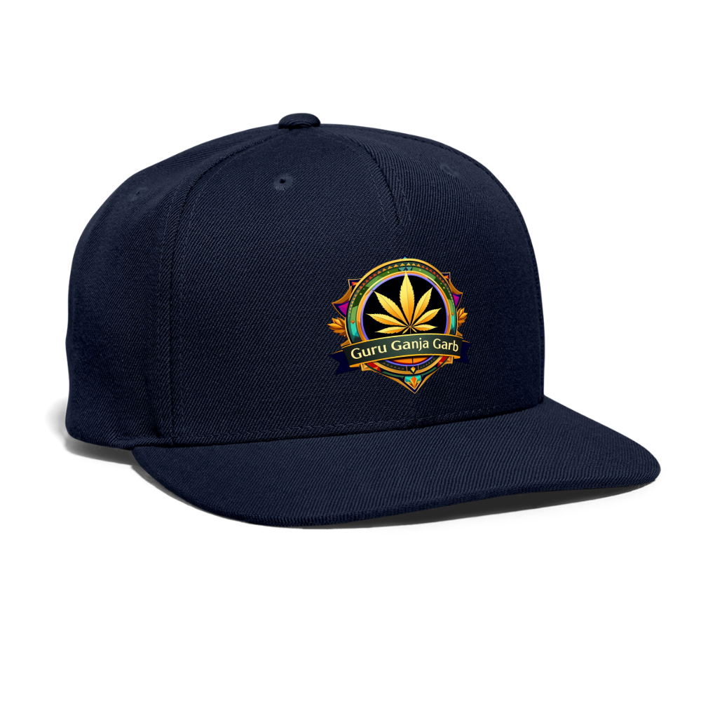 GURU GANJA GARB Snapback Baseball Cap - navy
