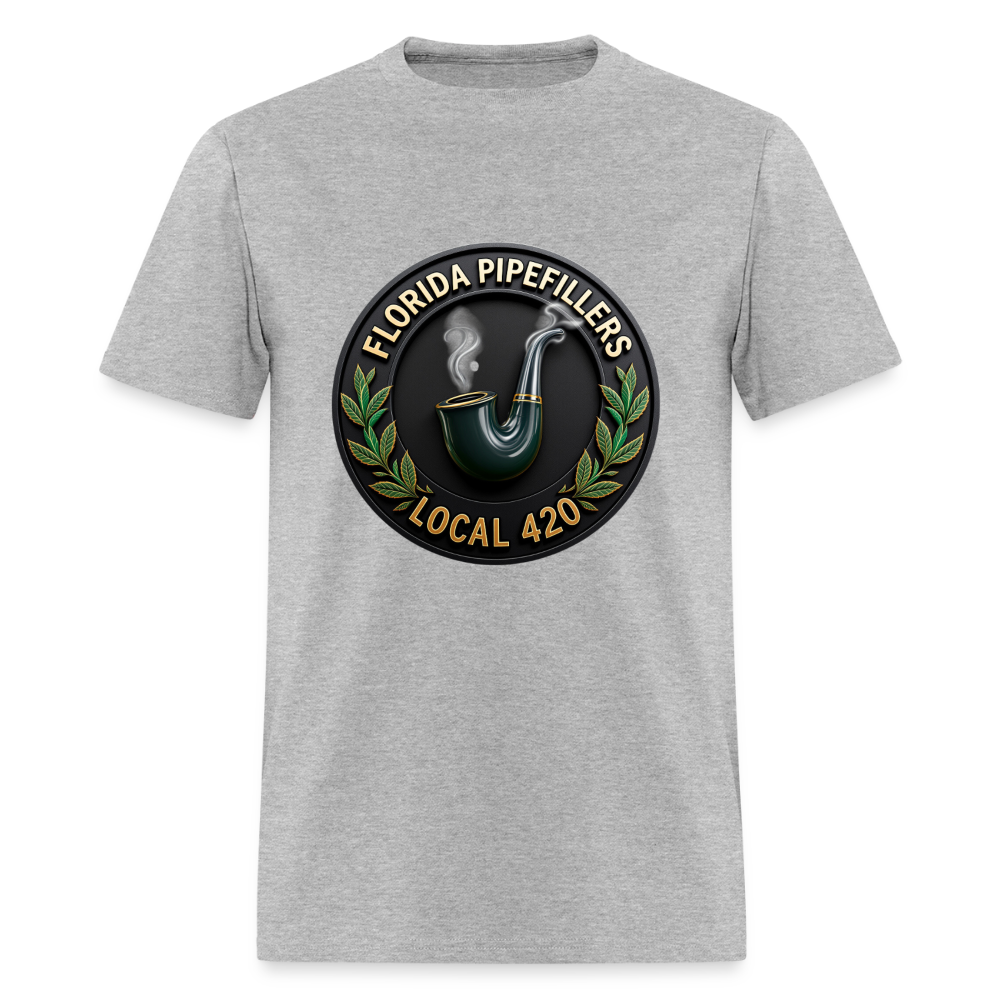 FLORIDA PIPEFILLERS LOCAL 420 F/B DESIGN Men's T-Shirt - heather gray