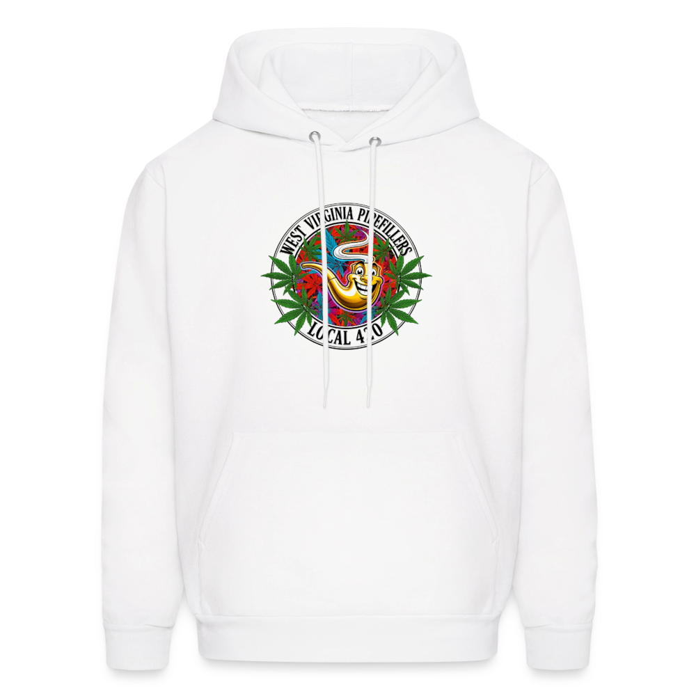 WEST VIRGINIA PIPEFILLERS LOCAL 420 F/B DESIGN  Men's  Hoodie - white