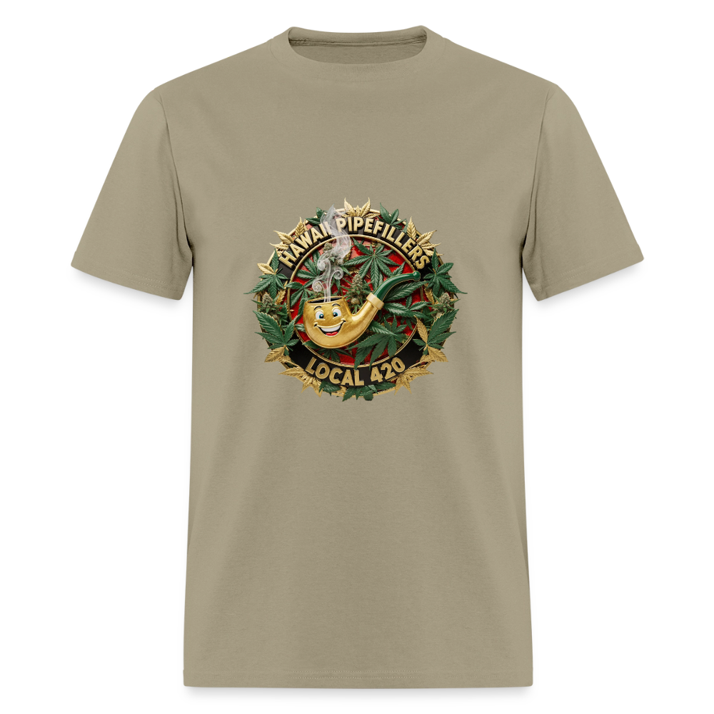 HAWAII PIPEFILLERS LOCAL 420 Men's T-Shirt - khaki