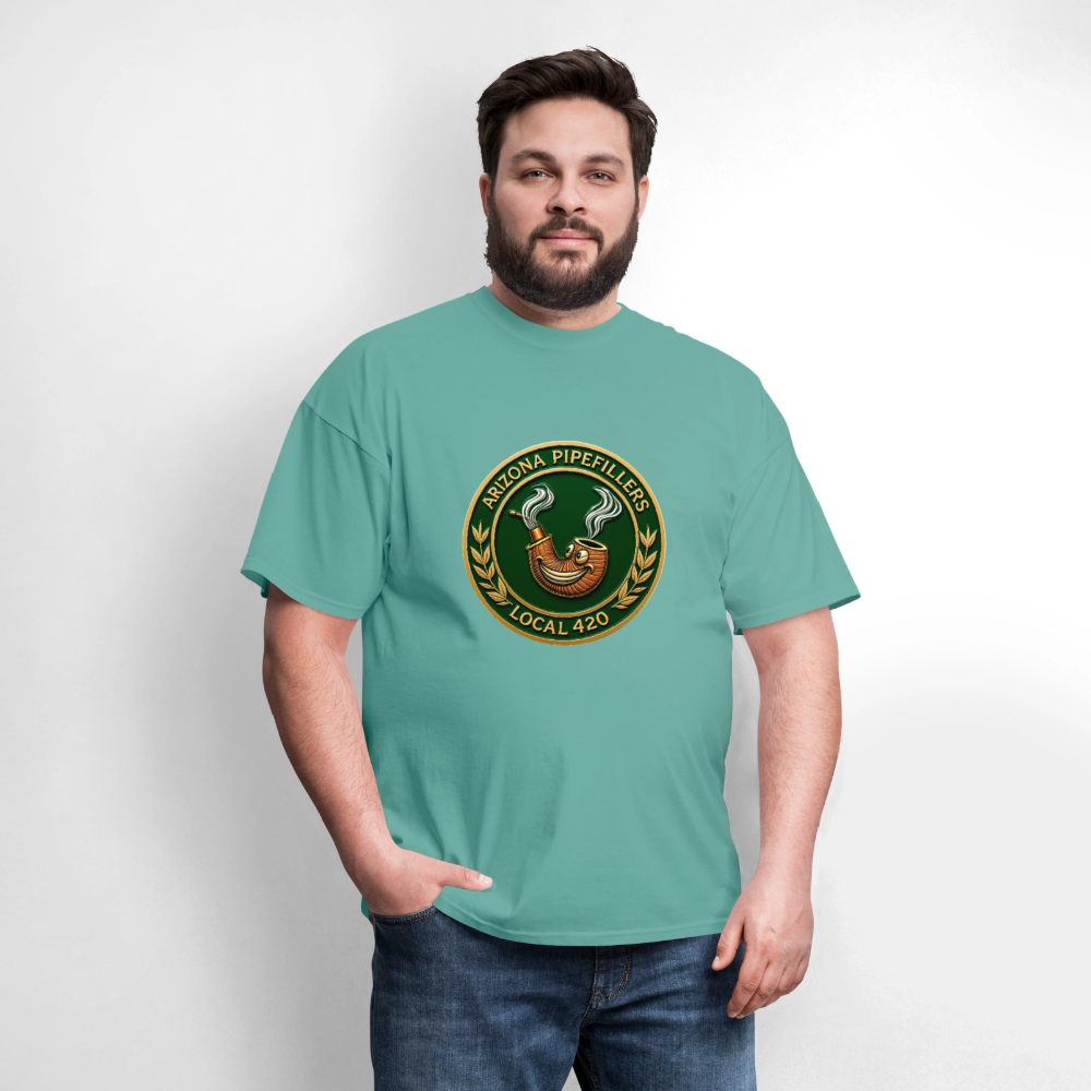 ARIZONIA PIPEFILLERS LOCAL 420 Men's T-Shirt - aquatic