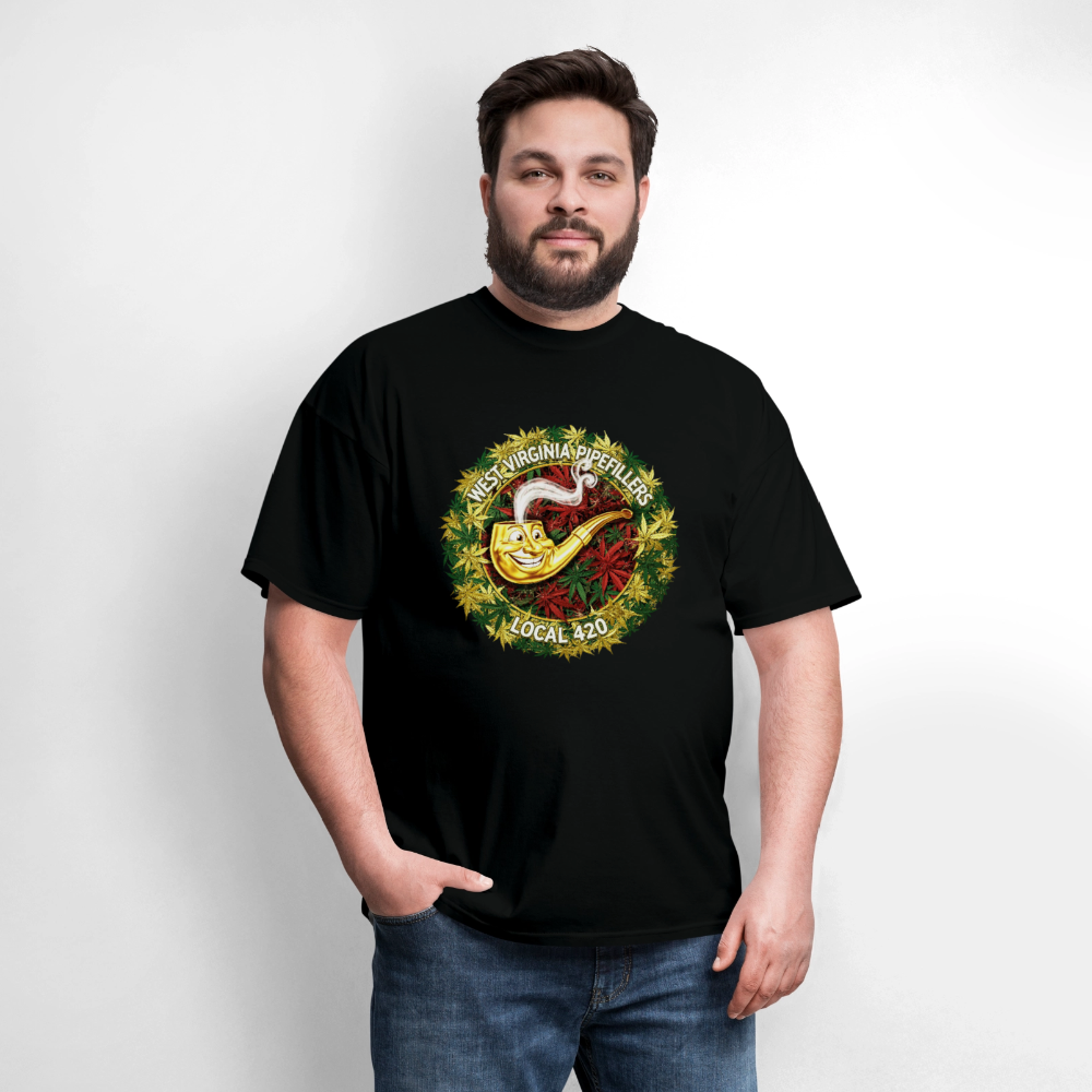WEST VIRGINIA PIPIEFILLERS LOCAL 420 Men's T-Shirt - black