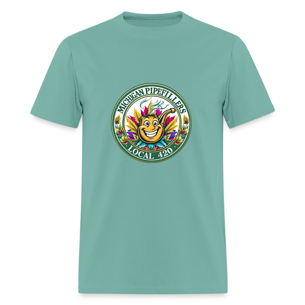 MICHIGAN PIPEFILLERS LOCAL 420 Men's T-Shirt - aquatic