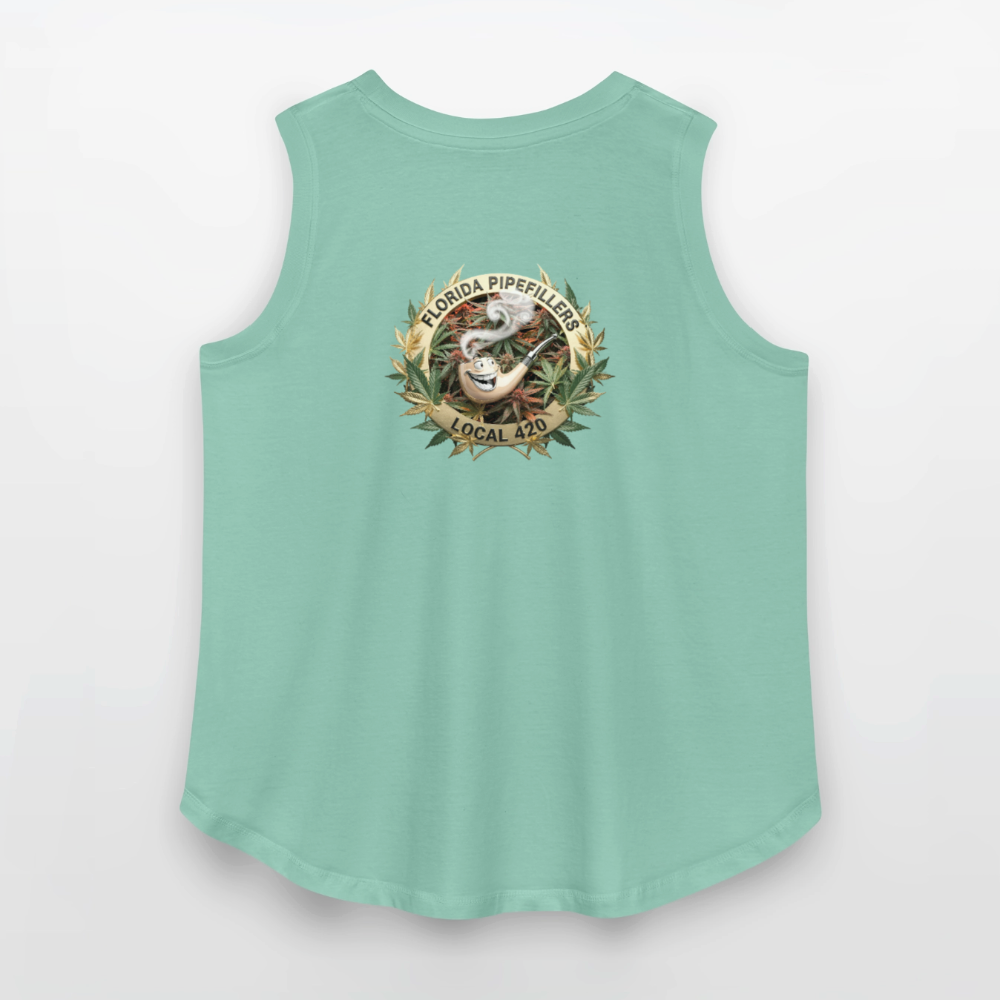 FLORIDA PIPEFILLERS LOCAL 420 F/B DESIGN Women's Curvy Relaxed Tank Top - saltwater