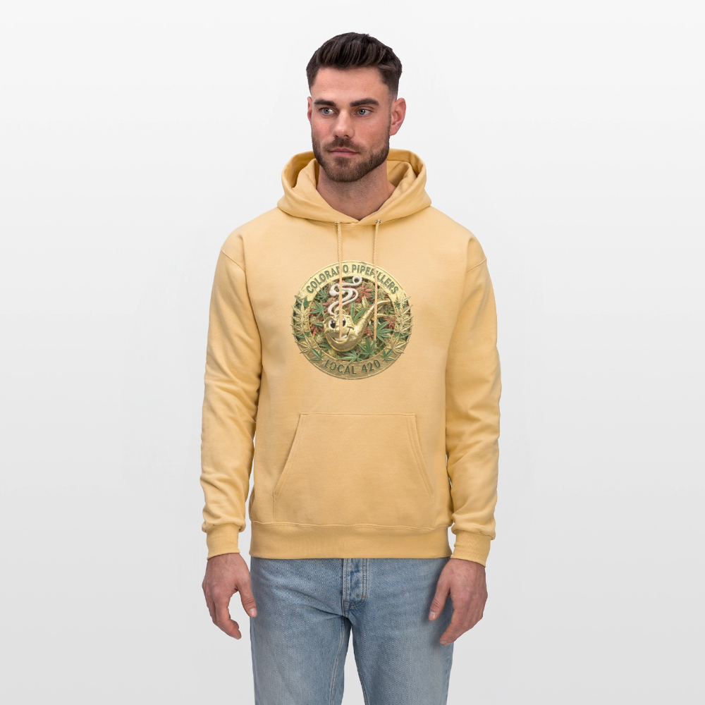 COLORADO PIPEFILLERS LOCAL 420 Men's Hoodie - light gold 