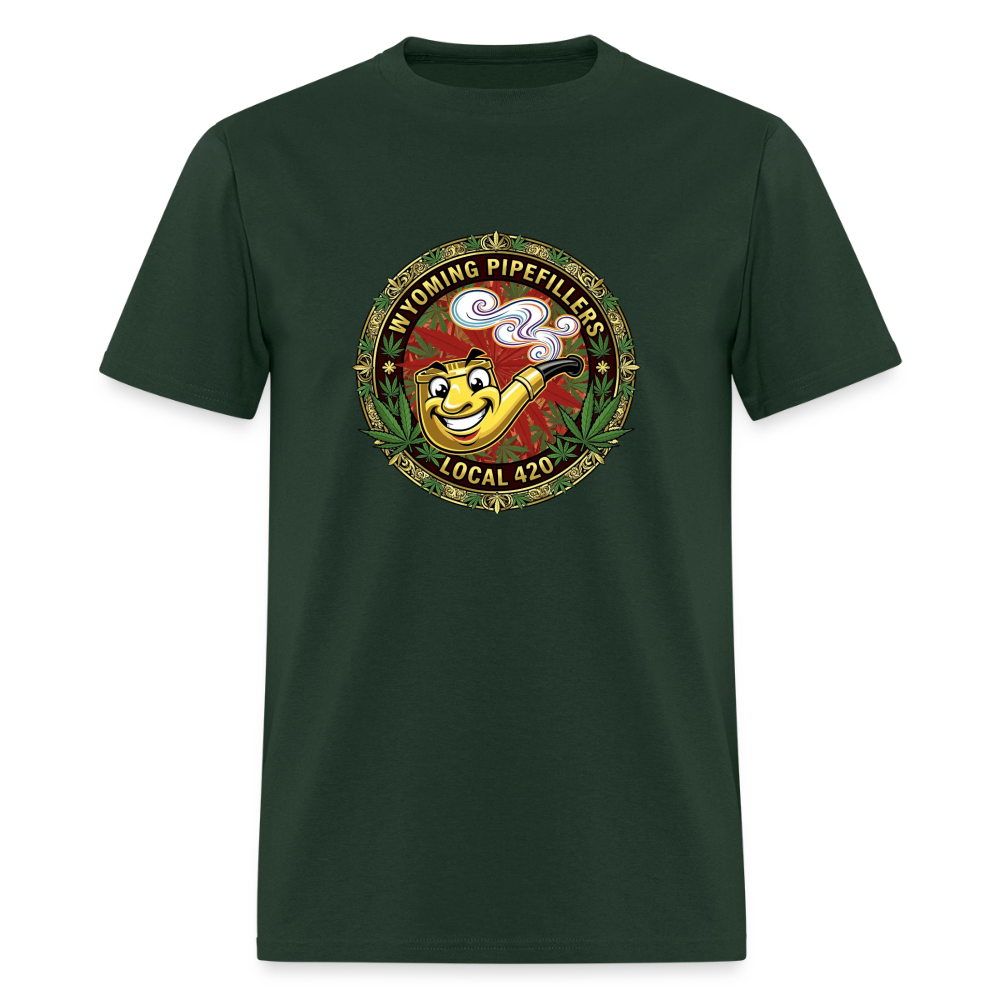 WYOMING PIPEFILLERS LOCAL 420 Men's T-Shirt - forest green