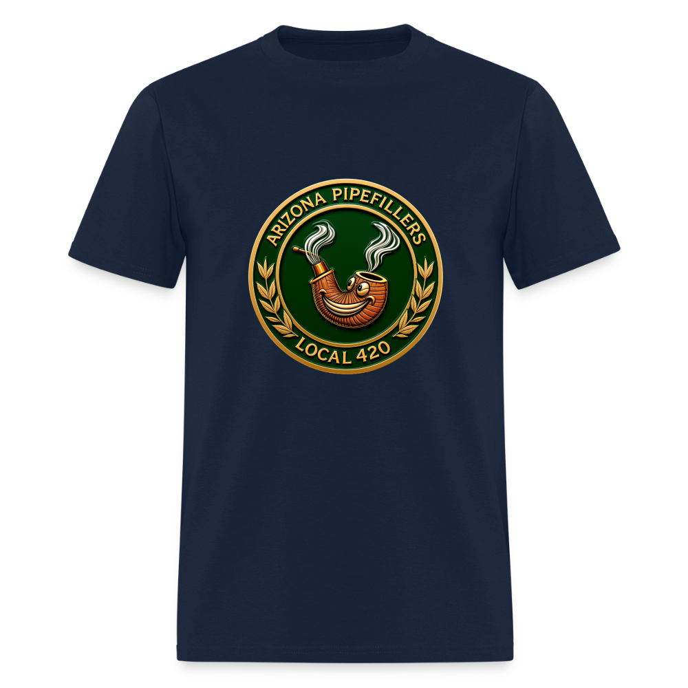ARIZONIA PIPEFILLERS LOCAL 420 Men's T-Shirt - navy