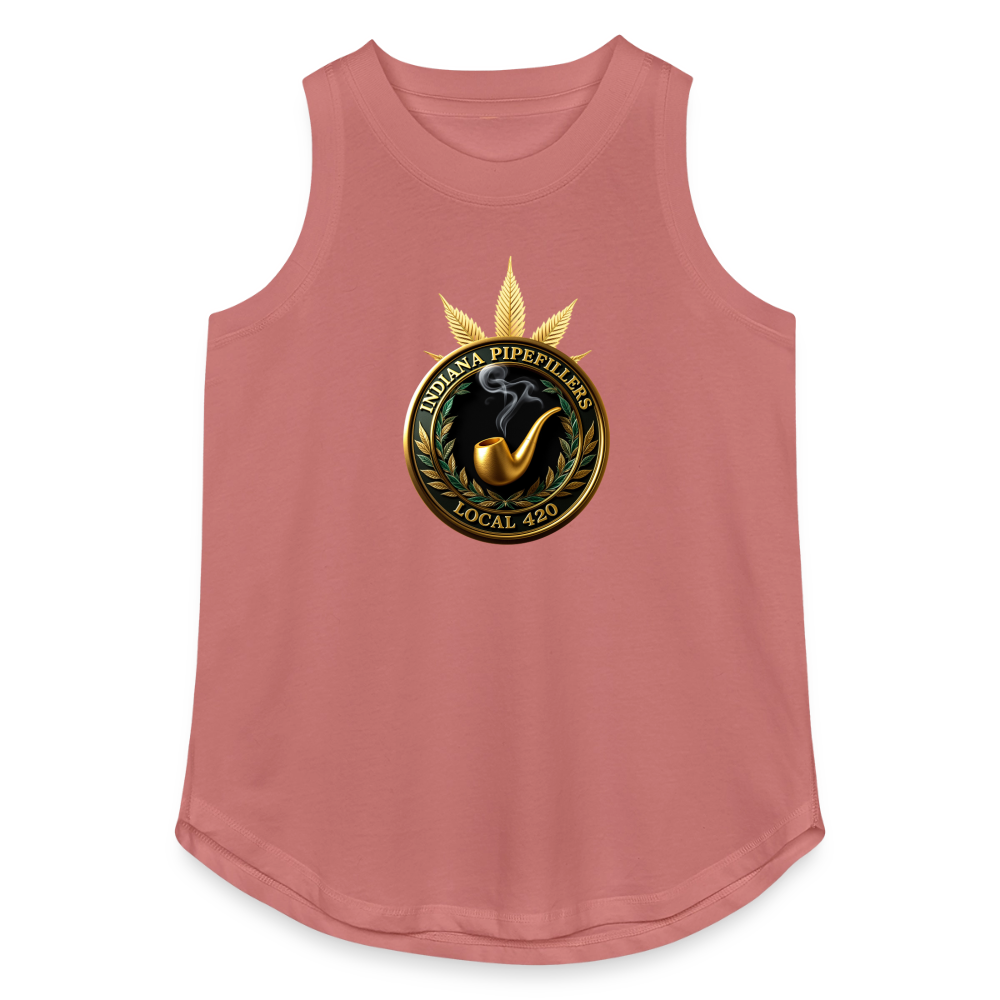 INDIANA PIPEFILLERS LOCAL 420 Women's Relaxed Tank Top - mauve