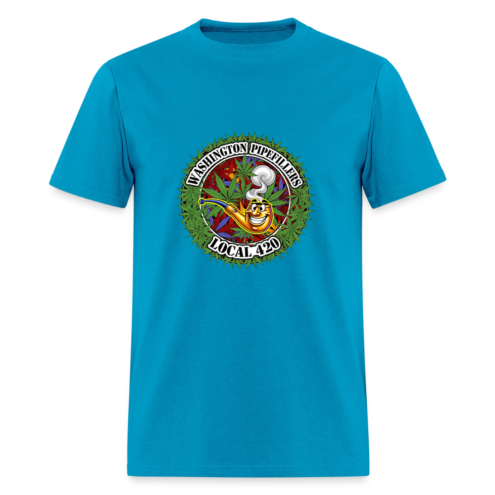 WASHINGTON PIPEFILLERS LOCAL 420 Men's T-Shirt - turquoise