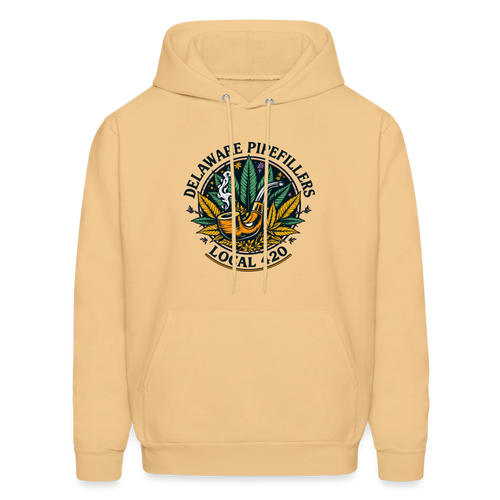DELAWARE PIPEFILLERS LOCAL 420 F/B DESIGN Men's Hoodie - light gold 