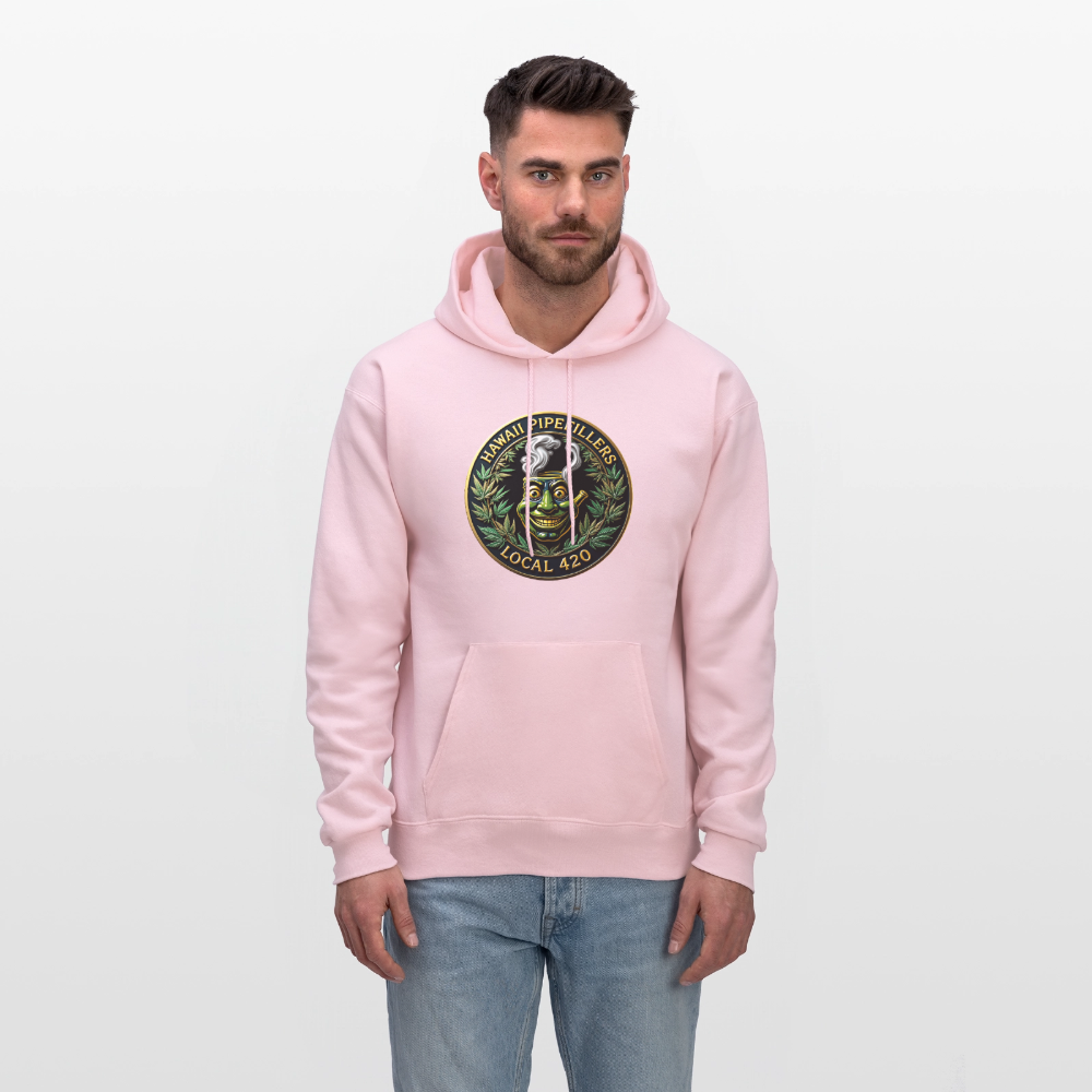HAWAII PIPEFILLERS LOCAL 420 Men's Hoodie - pale pink