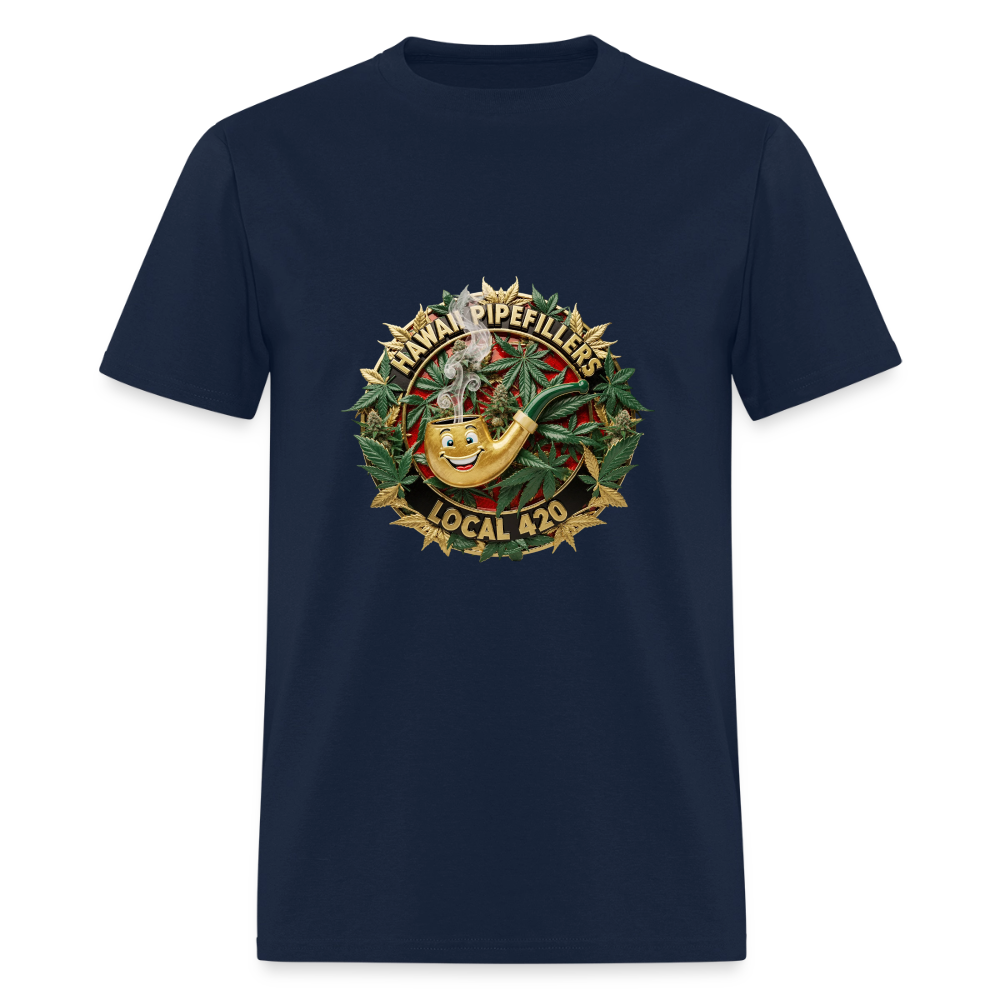 HAWAII PIPEFILLERS LOCAL 420 Men's T-Shirt - navy