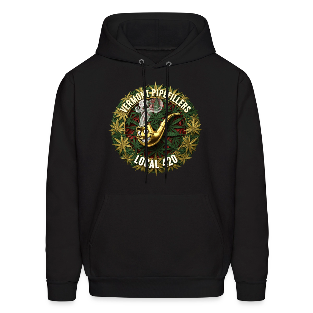 VERMONT PIPEFILLERS LOCAL 420  F/B DESIGN Men's  Hoodie - black
