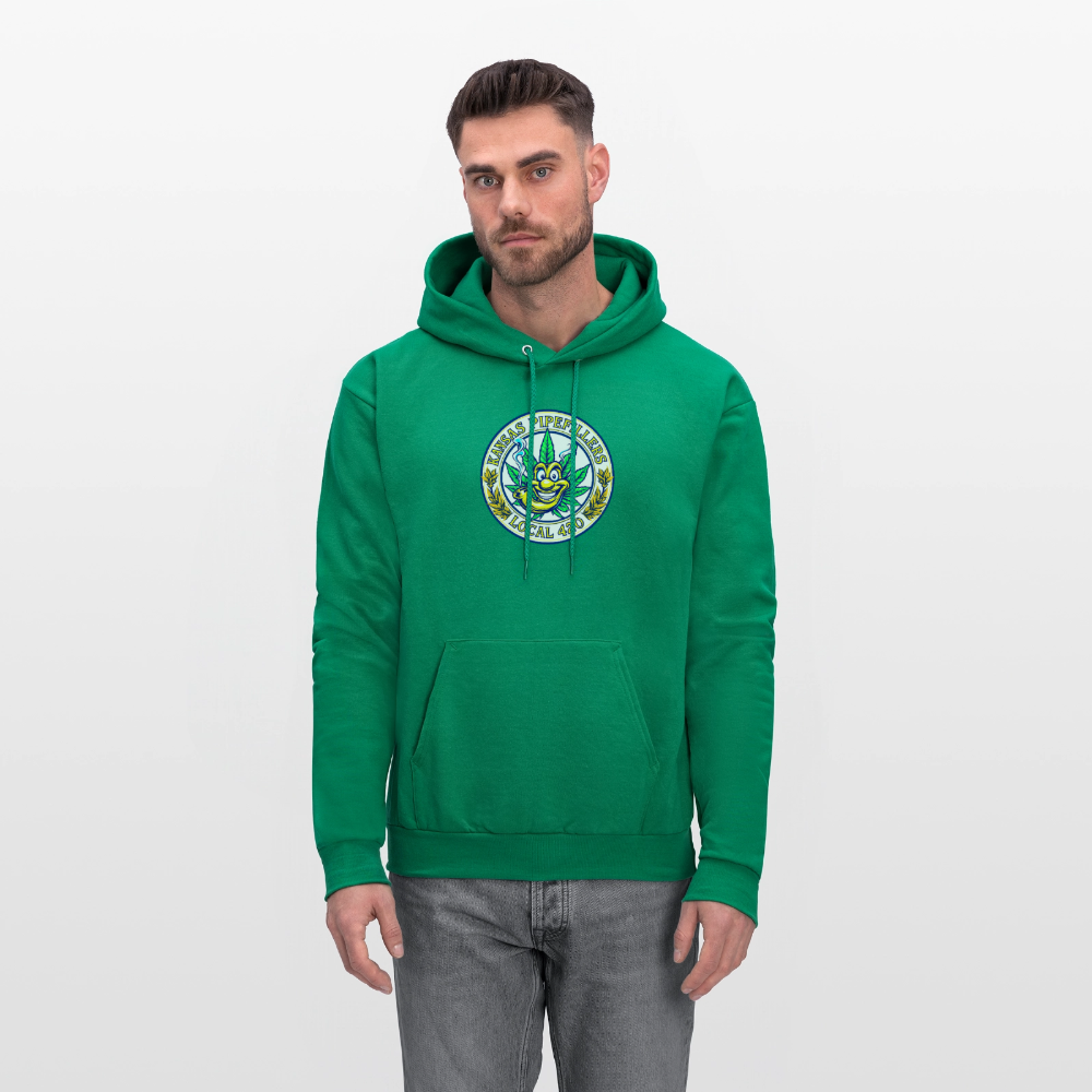 KANSAS PIPEFILLERS LOCAL 420 Men's Hoodie - kelly green