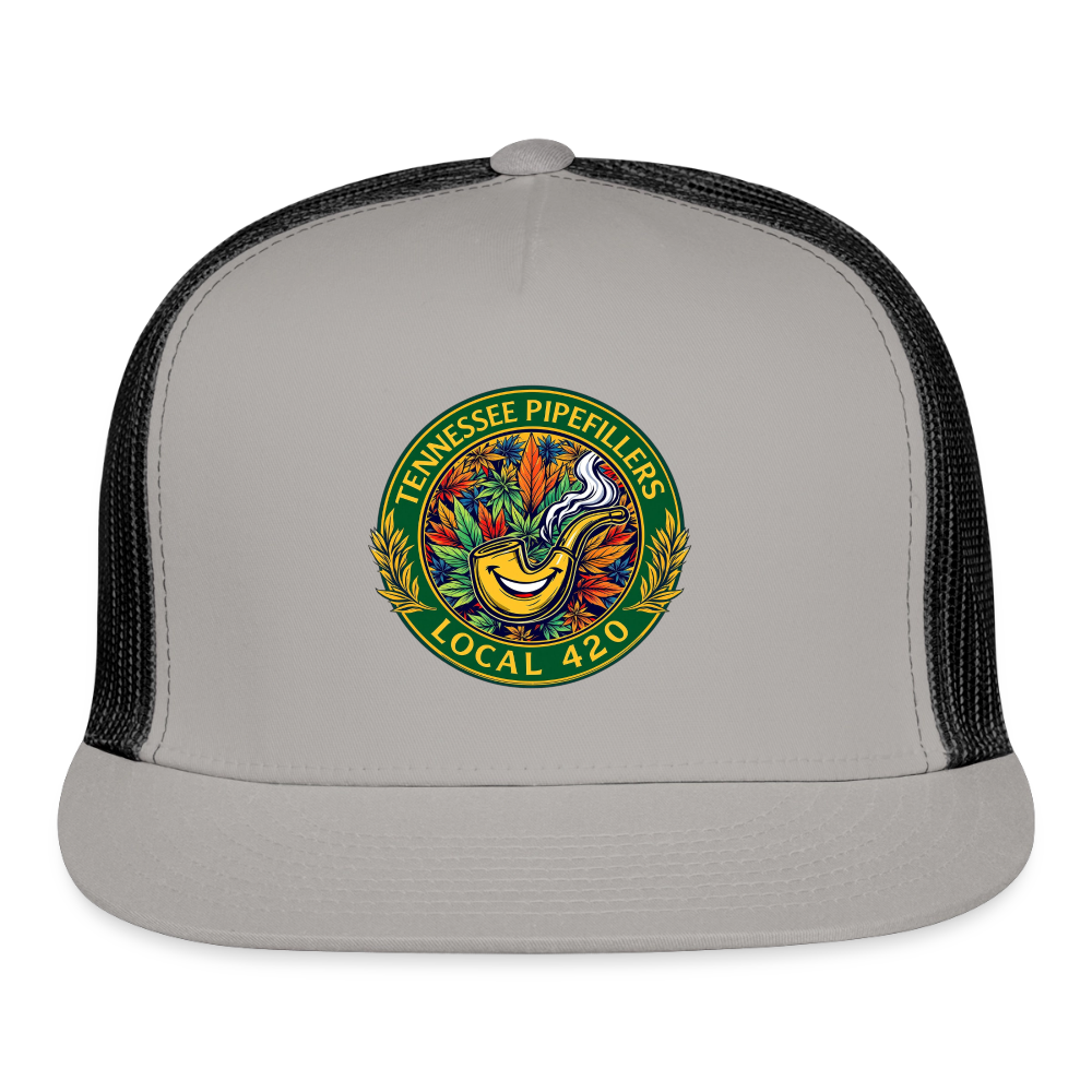 TENNESSEE PIPEFILLERS LOCAL 420  Trucker Hat - gray/black