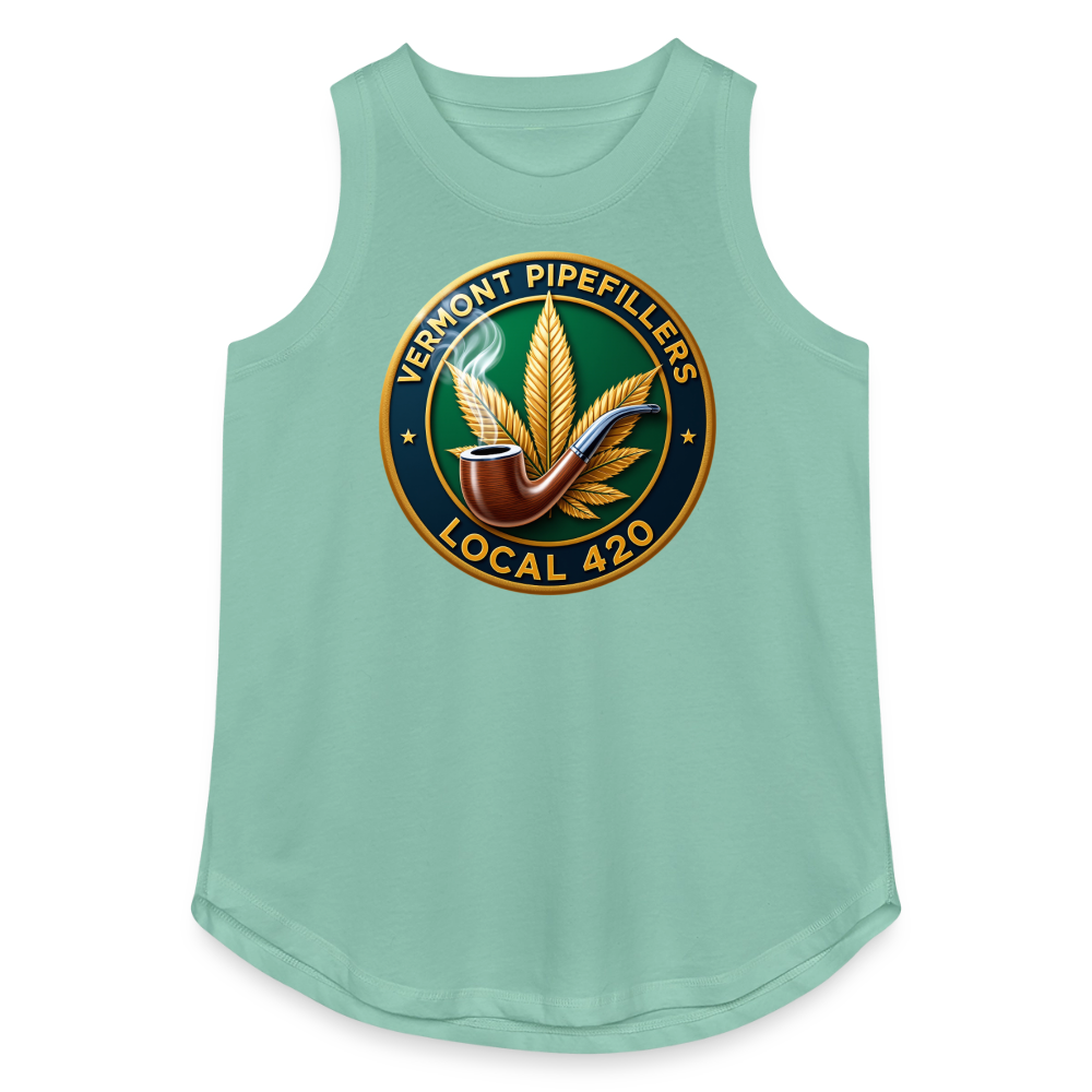 VERMONT PIPEFILLERS LOCAL 420 Women's Relaxed Tank Top - saltwater