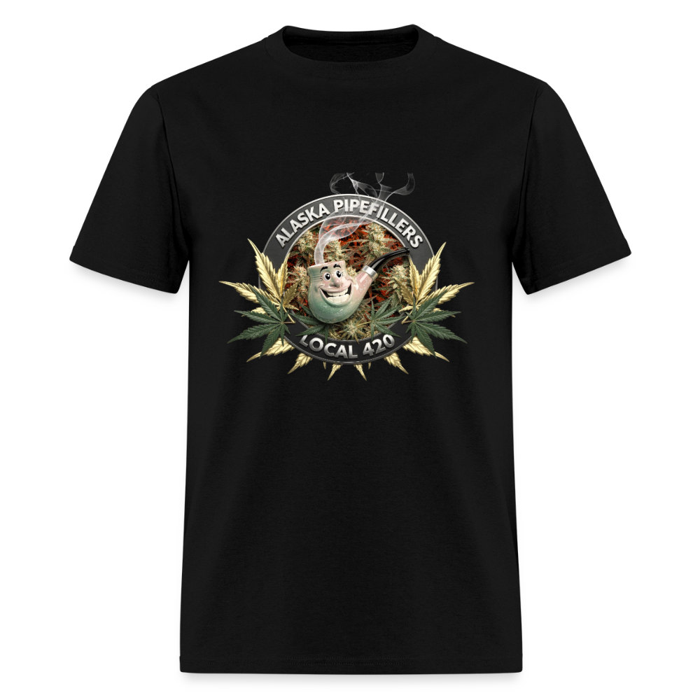 ALASKA PIPEFILLERS LOCAL 420 F/B DESIGN Men's T-Shirt - black