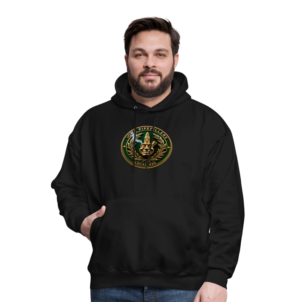 IOWA PIPEFILLERS LOCAL 420 F/B DESIGN Men's Hoodie - black