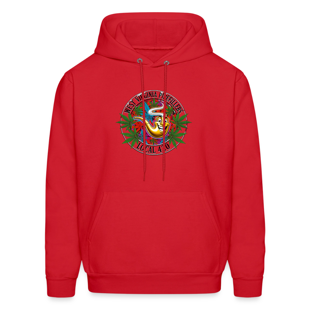 WEST VIRGINIA PIPEFILLERS LOCAL 420 F/B DESIGN  Men's  Hoodie - red