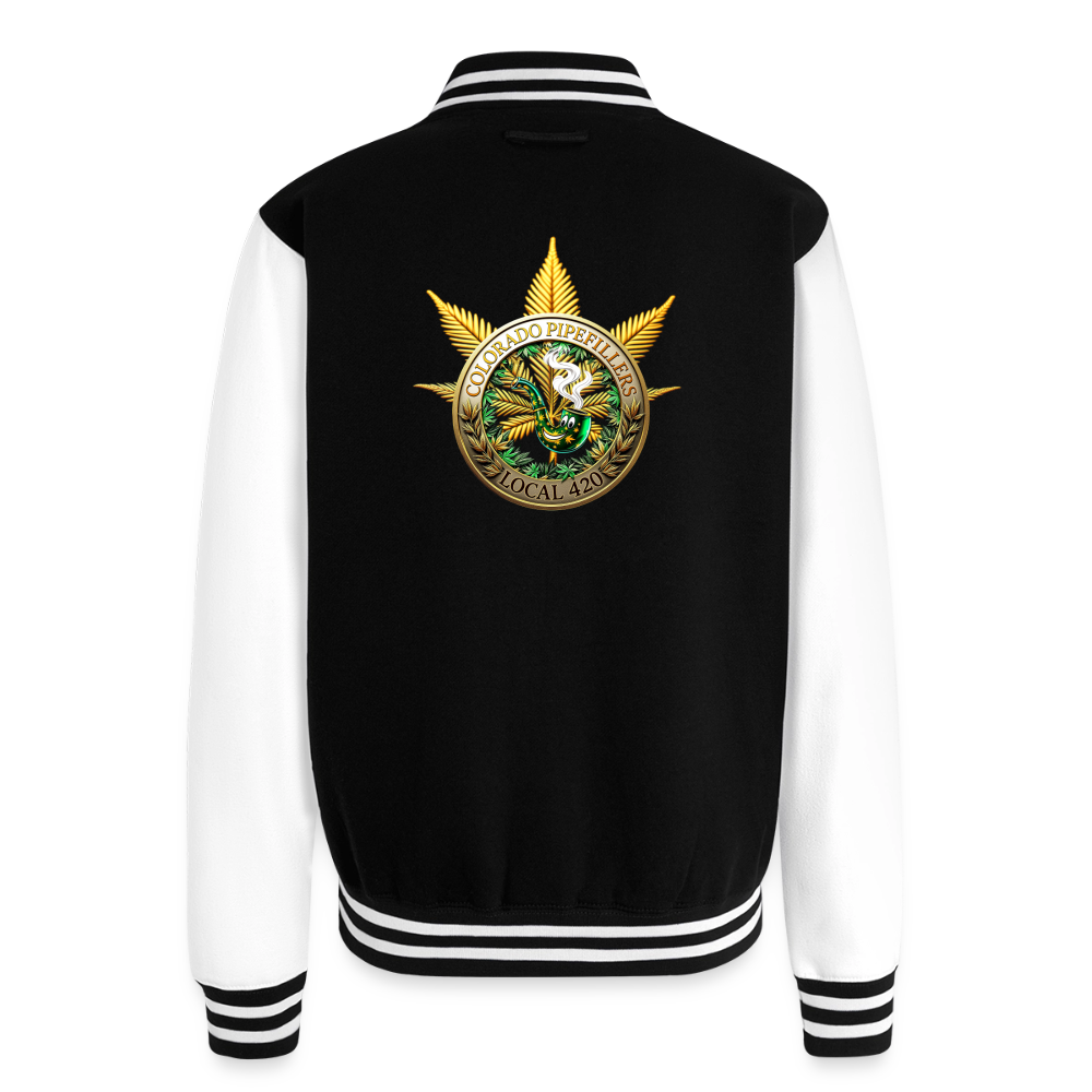 COLORADO PIPEFILLERS LOCAL 420 / 4 EMBLEM Unisex College Sweat Jacket - black/white