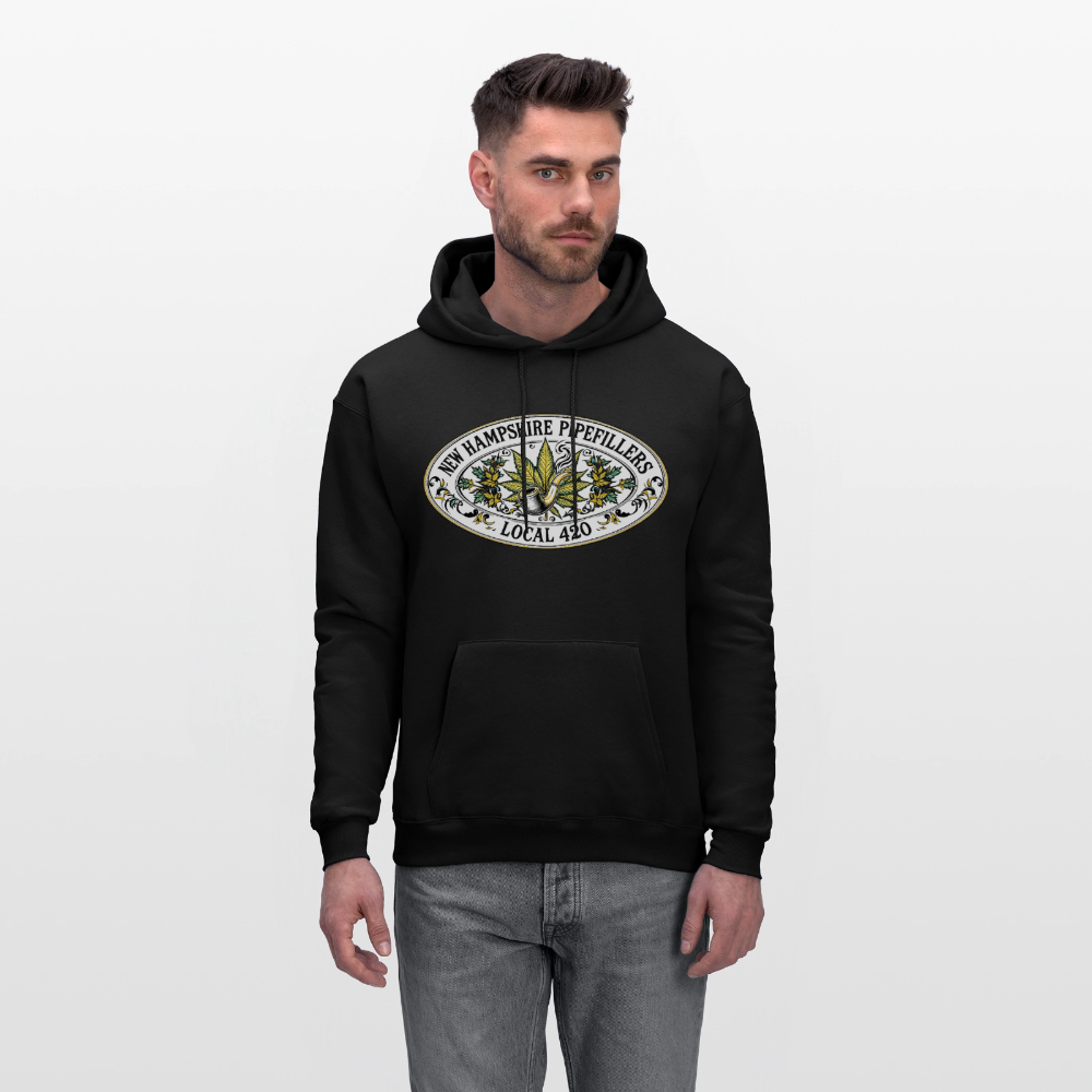 NEW HAMPSHIRE PIPEFILLERS LOCAL 420 Men's Hoodie - black