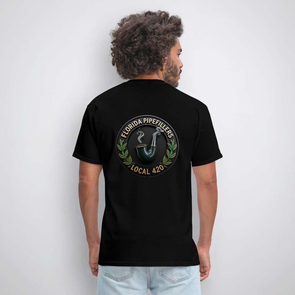 FLORIDA PIPEFILLERS LOCAL 420 F/B DESIGN Men's T-Shirt - black