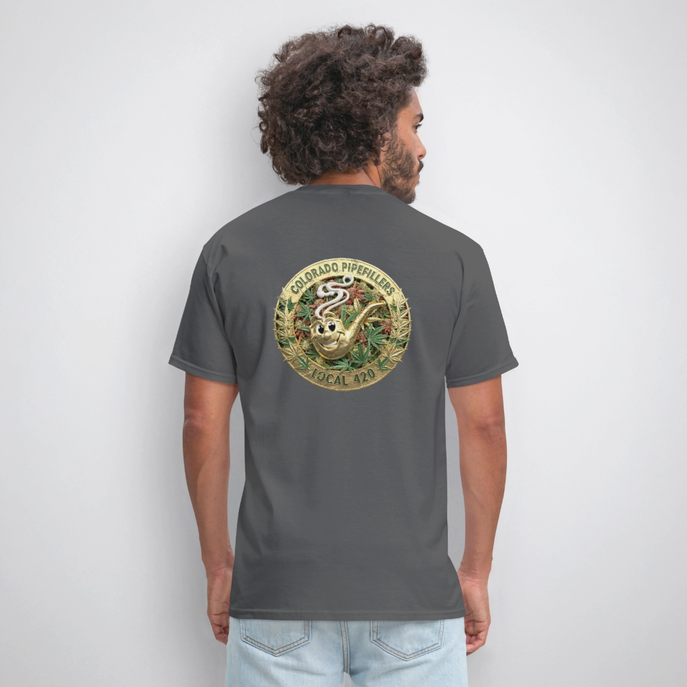 COLORADO PIPEFILLERS LOCAL 420 Men's T-Shirt - charcoal