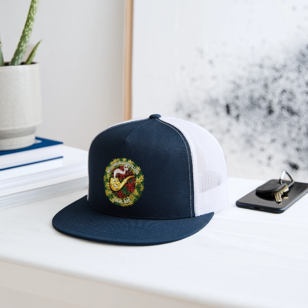 WEST VIRGINIA PIPIEFILLERS LOCAL 420 Trucker Hat - navy/white