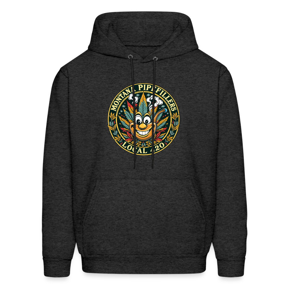 MONTANA PIPEFILLERS LOCAL 420 F/B DESIGN Men's Hoodie - charcoal grey