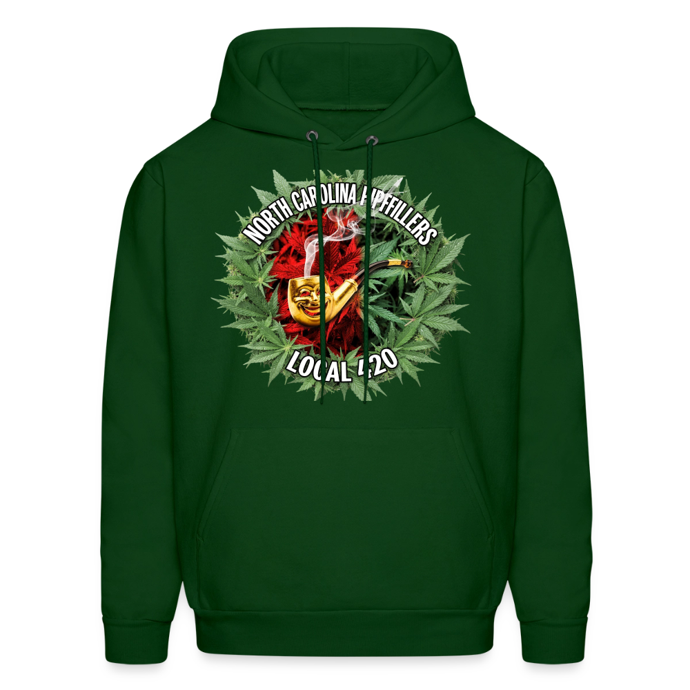 NORTH CAROLINA  PIPEFILLERS LOCAL 420 Men's Hoodie - forest green