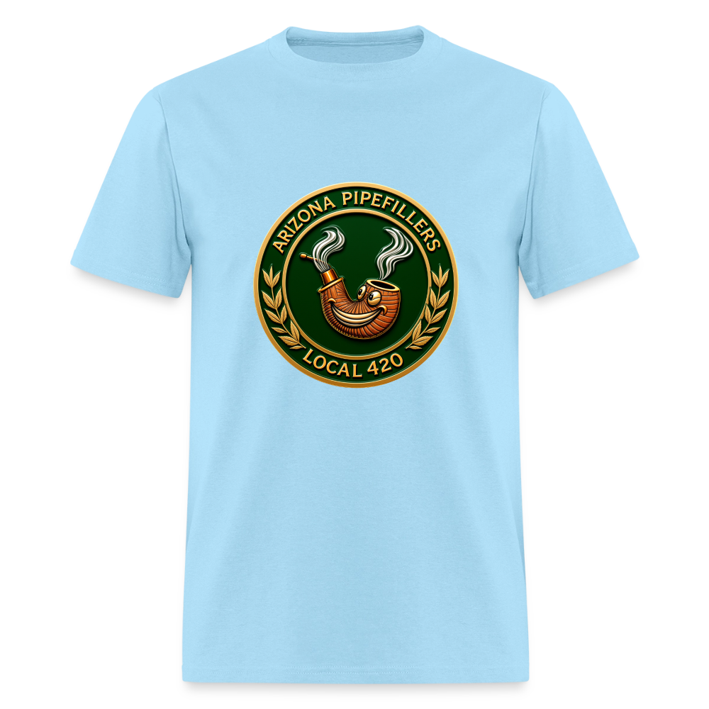 ARIZONIA PIPEFILLERS LOCAL 420 F/B DESIGN Men's T-Shirt - powder blue