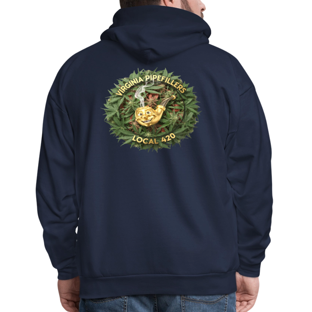 VIRGINIA PIPEFILLERS LOCAL 420 F/B DESIGN Men's  Hoodie - navy