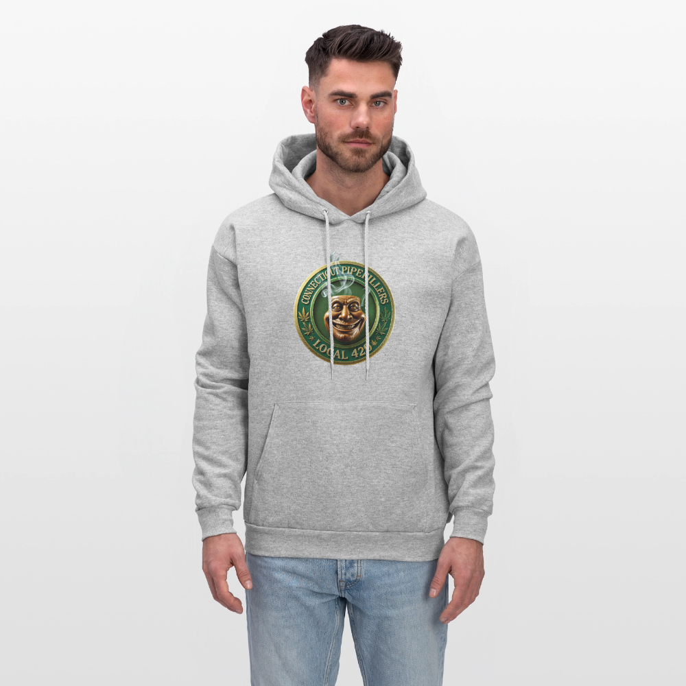 CONNECTICUT PIPEFILLERS LOCAL 420 F/B DESIGN Men's  Hoodie - heather gray