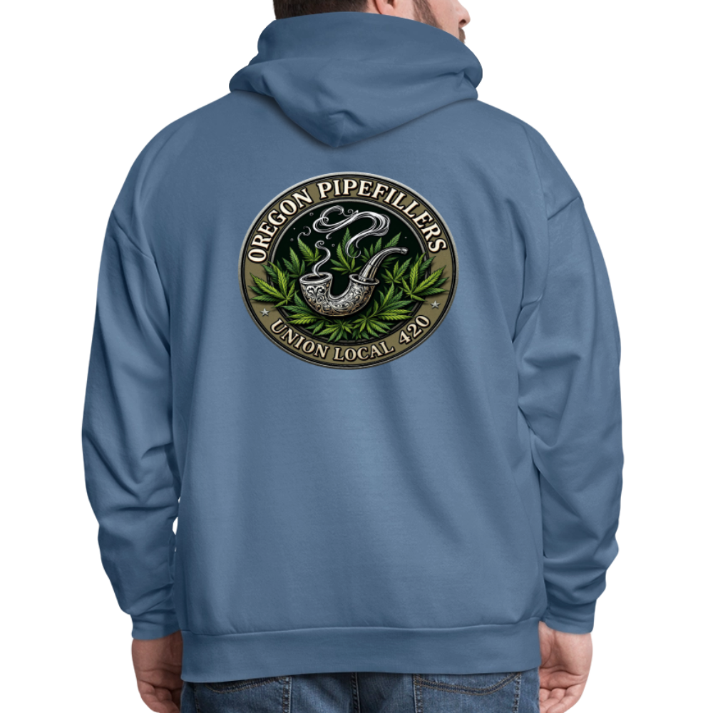 OREGON PIPEFILLERS UNION LOCAL 420 Men's Hoodie - denim blue