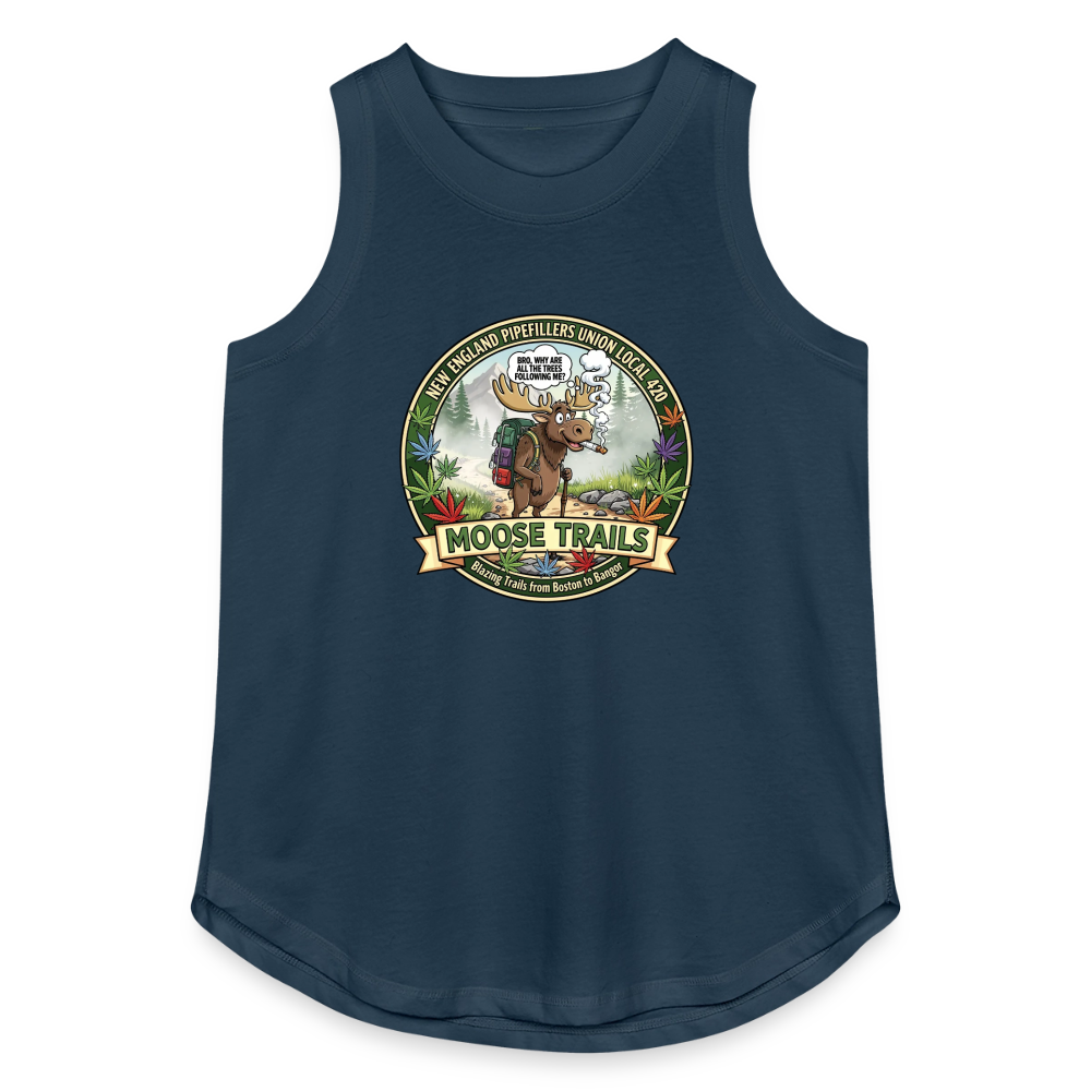 NEW ENGLAND PIPEFILLERS UNIONLOCAL 420 Women's Relaxed Tank Top - denim