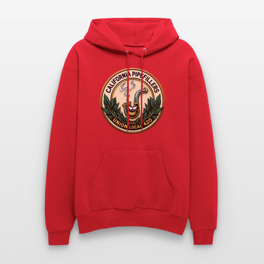 CALIFORNIA PIPEFILLERS UNION LOCAL 420 F/B EMBLEM Men's Hoodie - red
