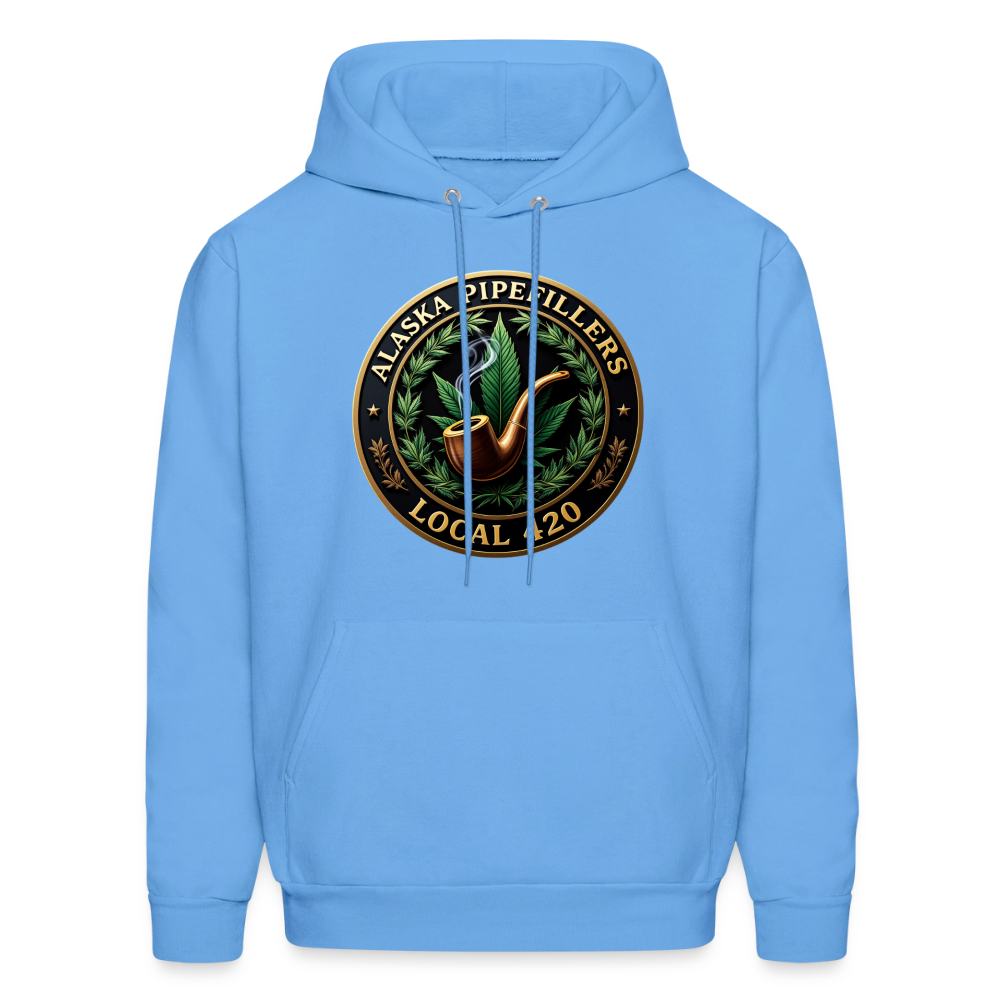 ALASKA PIPEFILLERS LOCAL 420 F/B DESIGN Men's Hoodie - carolina blue