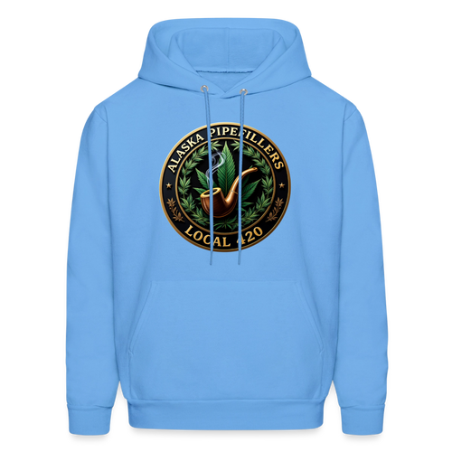 ALASKA PIPEFILLERS LOCAL 420 F/B DESIGN Men's Hoodie - carolina blue