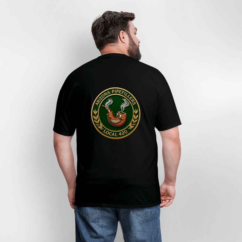 ARIZONIA PIPEFILLERS LOCAL 420 F/B DESIGN Men's T-Shirt - black