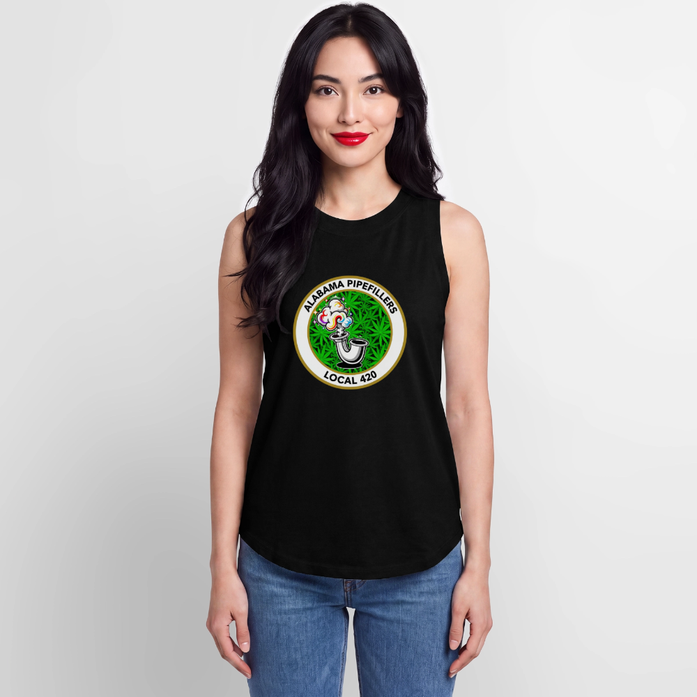 ALABAMA PIPEFILLERS LOCAL 420 Women's Relaxed Tank Top - black