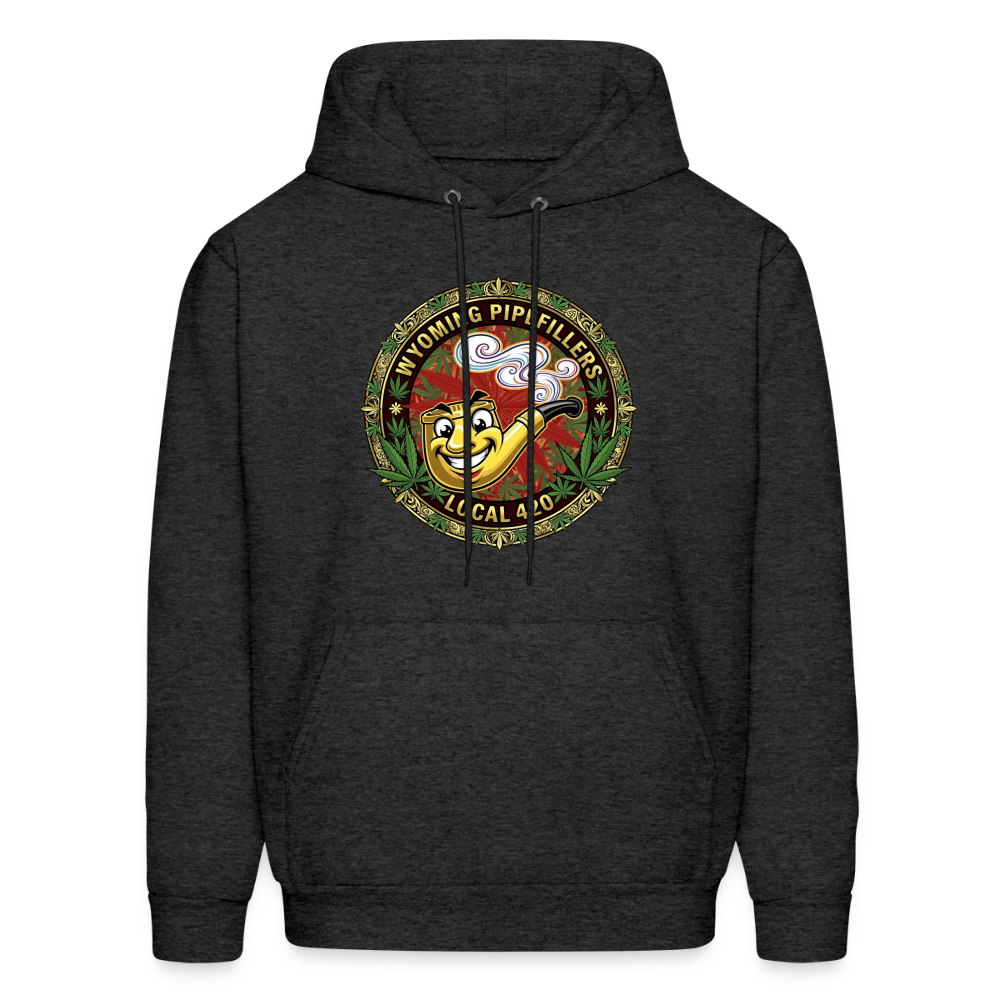 WYOMING PIPEFILLERS LOCAL 420 Men's Hoodie - charcoal grey