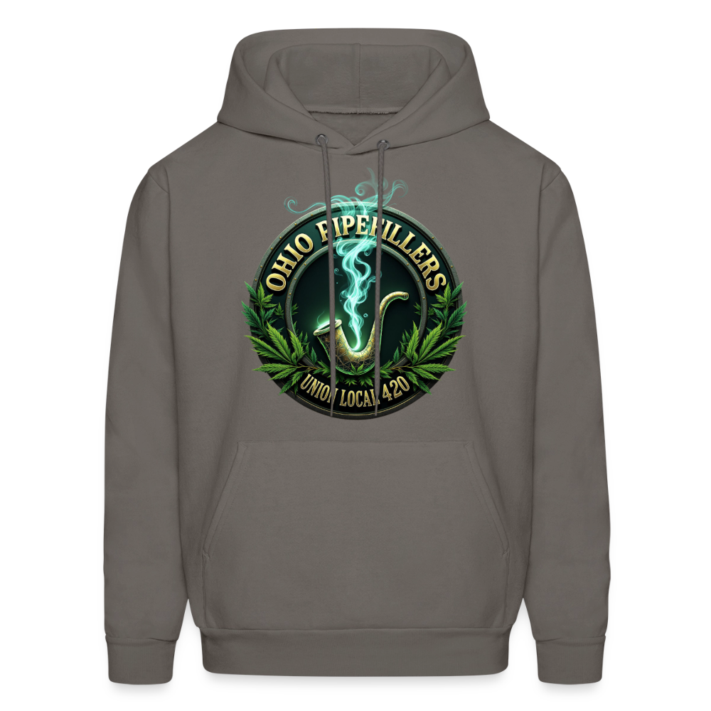 OHIO PIPEFILLERS UNION LOCAL 420 Men's Hoodie - asphalt gray