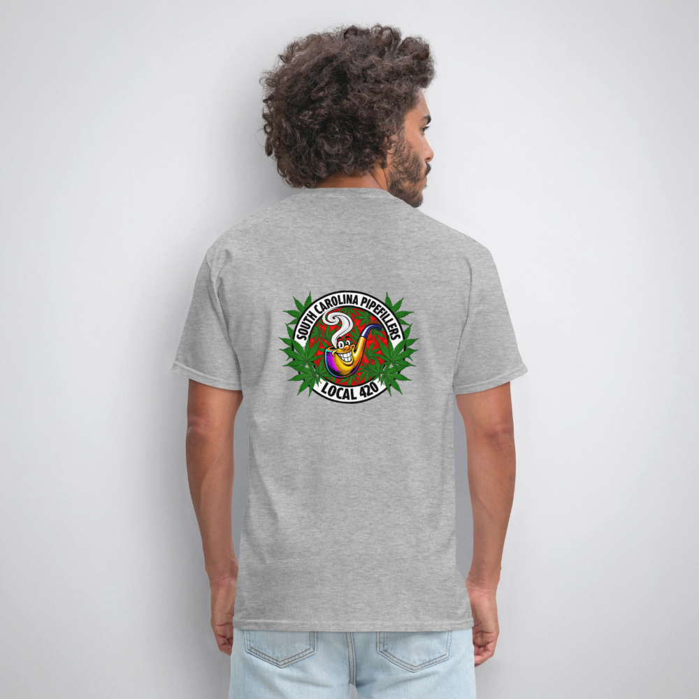 SOUTH CAROLINA PIPEFILLERS LOCAL 420 F/B DESIGN Men's T-Shirt - heather gray
