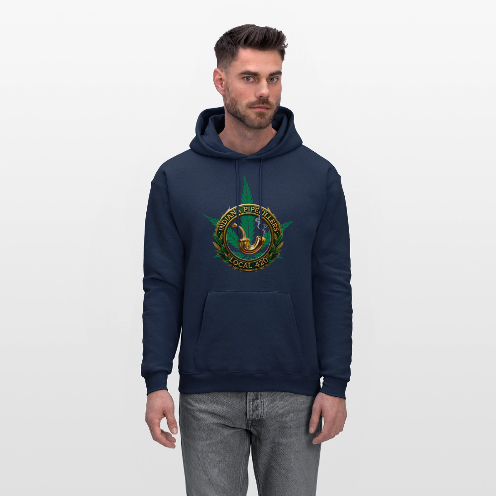 INDIANA PIPEFILLERS LOCAL 420 Men's Hoodie - navy