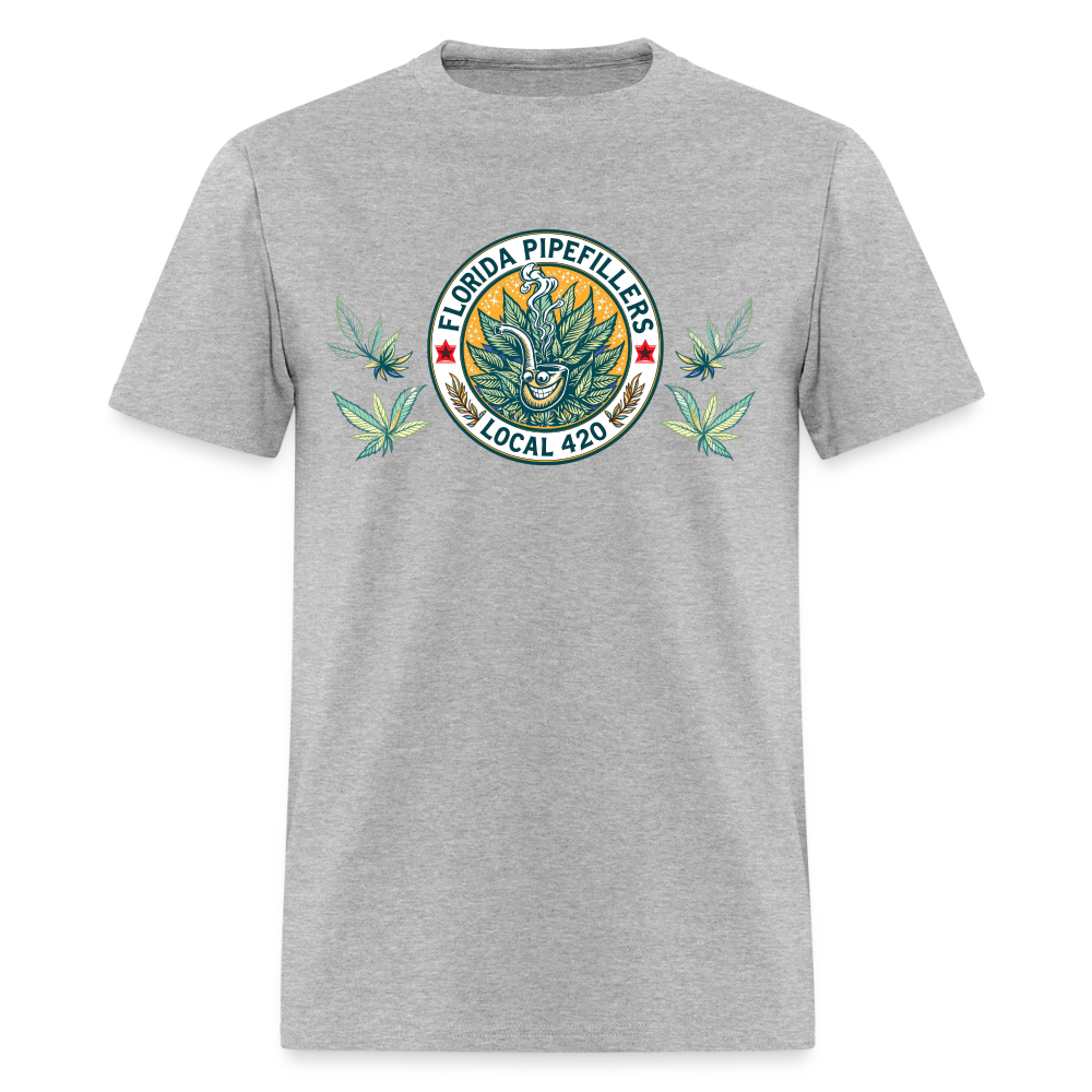 FLORIDA PIPEFILLERS LOCAL 420 F/B DESIGN Men's T-Shirt - heather gray