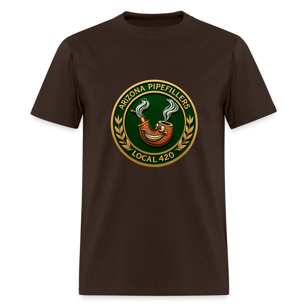 ARIZONIA PIPEFILLERS LOCAL 420 Men's T-Shirt - brown